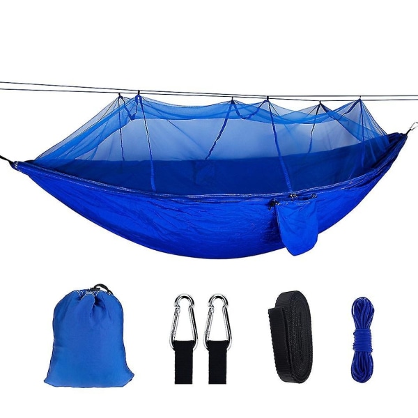 Utendørs hengekøye Outdoor Mesh Mosquito Hammock - Perfet Sapphire blue