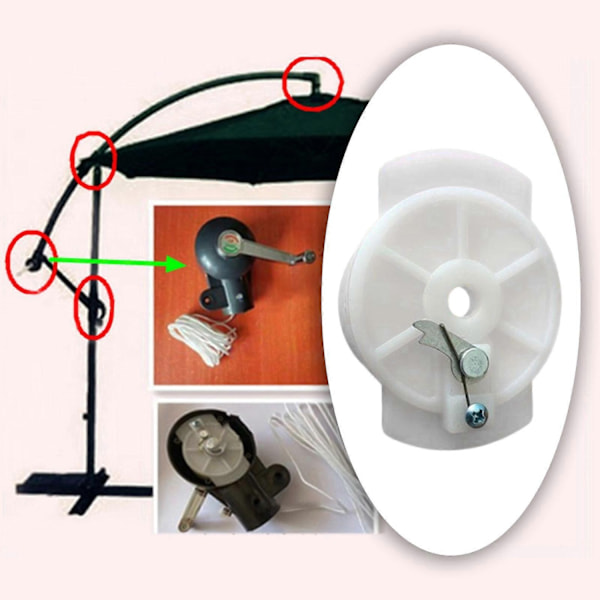 Terassi-sateenvarjon lisätarvikkeet, sateenvarjon varaosat, kestävä pidike, osat, aurinkovarjo - Perfet Handle Inner accs