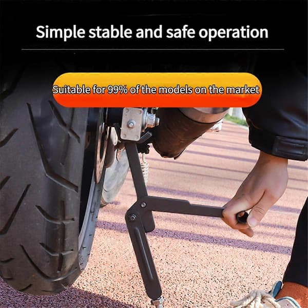 Motorcykel Stöd Hjulstöd Sidostöd Paddock Stabil Reparation och Underhåll Parkeringsstöd - Perfet