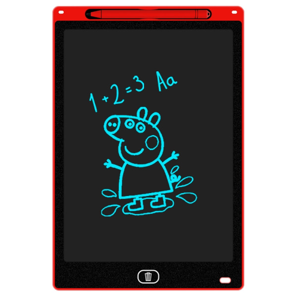 LCD skriveblokk Digital tegneblokk Håndskriftblokk - Perfet Red 8.5 inch Single