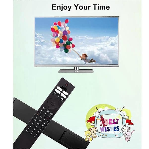 Erstatningsfjernkontroll Kompatibel med Philips Ambilight 4K Ultra HDR OLED Android Smart TV 398GR10BEPHN0041-Perfet