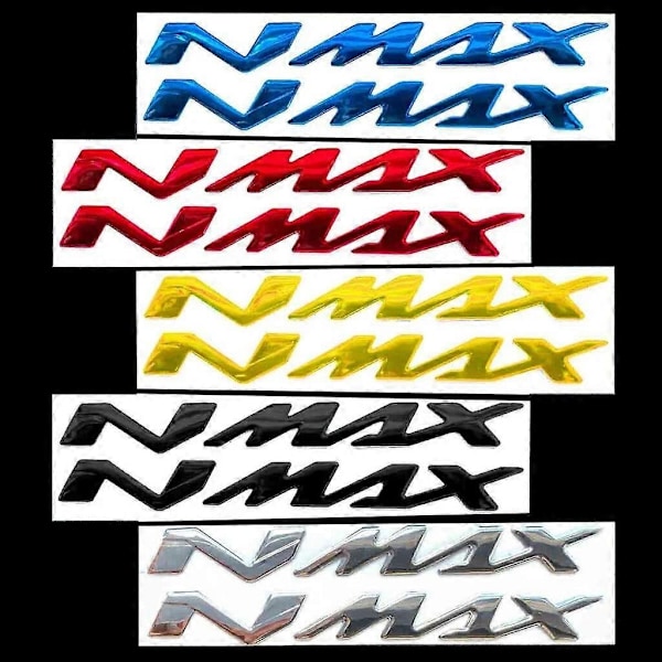 Tankmerke Motorsykkelklistremerke for Yamaha NMAX N MAX N-MAX Aerox 125 Precio 150 155 160 250 400 2023 Motorsykkel 3D Dekal Logo Klistremerke - Perfekt 3D Red