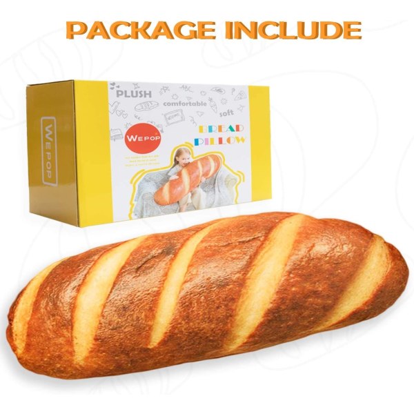 8 i 3D-simulering brödform kudde Mjuk ländryggsbaguette - Perfet