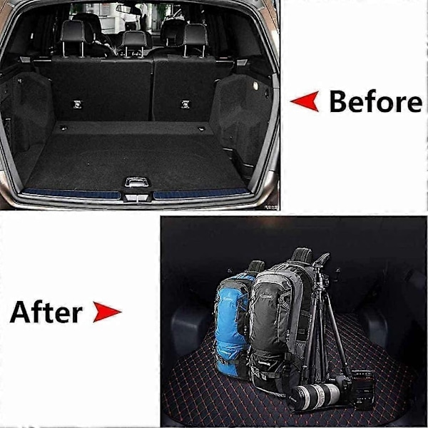 Passende Kompatibel med BeautifulCar Læder Bagagerums Måtter Kompatibel med X6 2020-, Skridsikker Skræddersyet Bagagerumsmåtte Beskyttelsespude - Perfekt High Edge Black