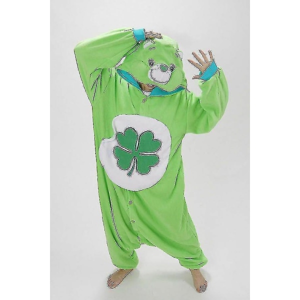 Halloween Unisex Onesie Kigurumi Fancy Dress Kostym Huvtröjor Pyjamas Sleep Wear-9-1 - Perfet Lucky Bear L for 170-180cm