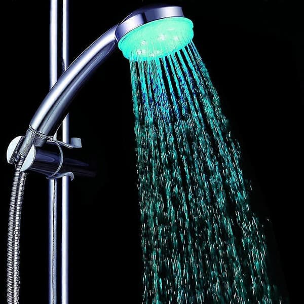 Färgglatt Duschhuvud Hem Badrum 7 Färger Ändra LED Duschkran Vatten Glöd Ljus-Perfekt