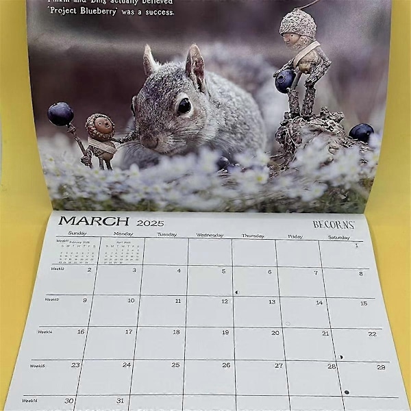 Becorns My Bird 2025 Fuglekalender Morsom Fugle Veggkalender Nyttårskalender Hjemmedekor - Perfekt