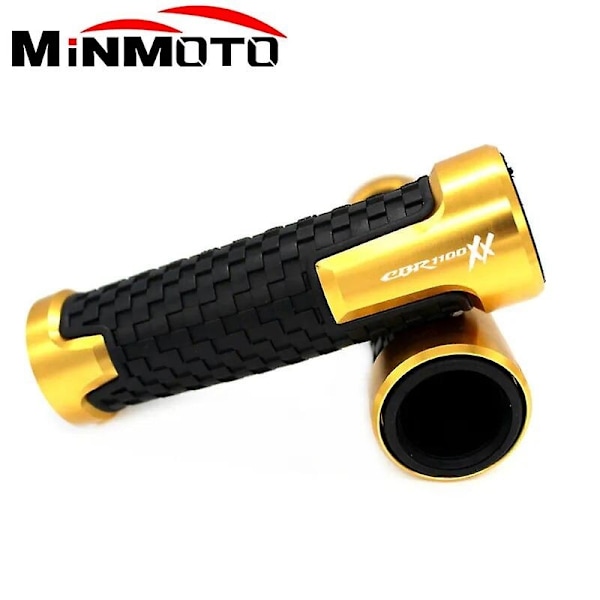 for Honda Cbr1100xx Blackbird Cbr 1100 Xx 1997-2007 Cbr 1100xx Motorcycle 7/8" 22mm Handlebar Hand Grips Handle Bar-Perfet Gold