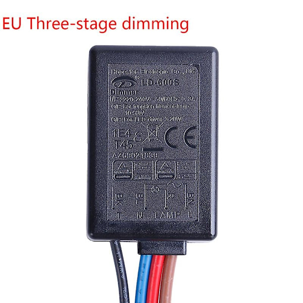 Ld-600s Indbygget 3-vejs Finger Touch Lysdæmper On/off Switch Us/eu-Perfet