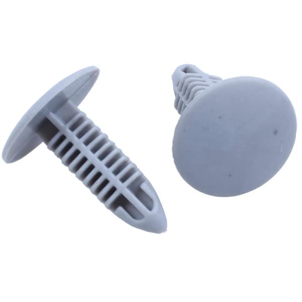 30 Stykker Plast festeskruer Grå Flens Støtfangere Klips for 6mm x 6.7mm Hull-Perfekt