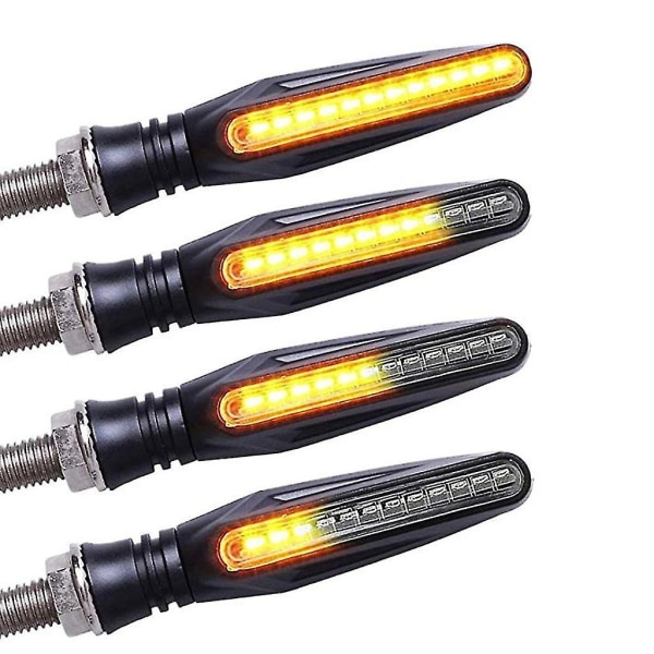 4 stk motorcykel 12 led blink Blinklys Lys gul - Perfet