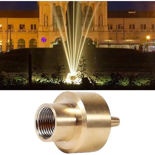 Fontänpumpmunstycke Set Vattenspraymunstycken Fontänmunstycke Inställning Mässing Fontän Sprinklerhuvud Damm Pool Spraymunstycke Bevattning Dimning Tillbehör(g