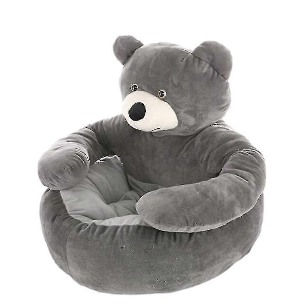 Karhunkokoinen Puoliavoin Lemmikkivuode Pehmeä Plussipehmuste Luistamaton Univuode Lemmikkieläimille-Perfet Gray 46CM
