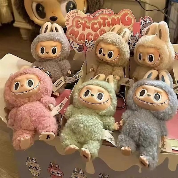 Labubu The Monsters Box -lelut Sydän Makaron Arvauspussi Kawai Hahmo Malli Lahja Replica Tuotteet 1:1 Korkea Laatu - Täydellinen Randomly select one