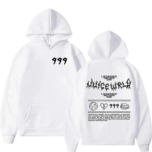 Juice Wrld Rapper Hupparit Miehille ja Naisille Katumuoti Takit Suositut Hip Hop Huppareita Talvi Ylisuuret Pitkähihaiset Katumuoti-Perfet 8 XXL