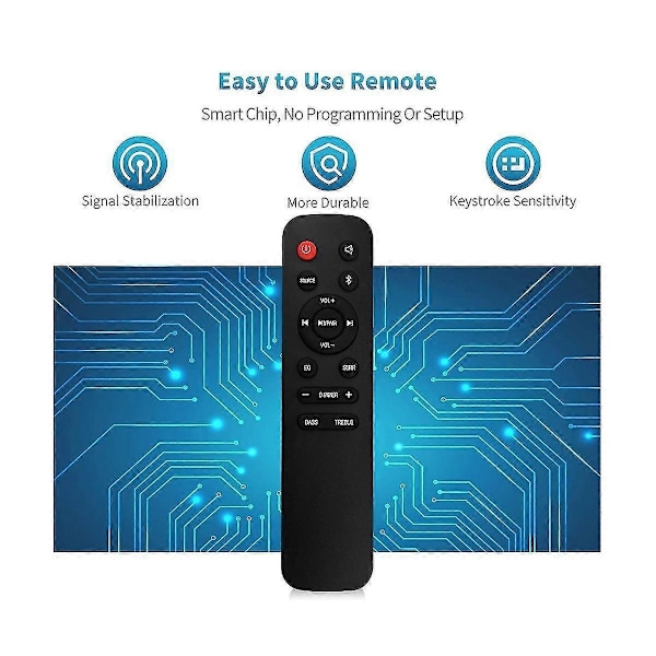 EN218A8H Udskiftningsfjernbetjening til Soundbar HS218 2.1 Kanals 2.1Ch Sound Bar Hjemmebiograf System - Perfekt
