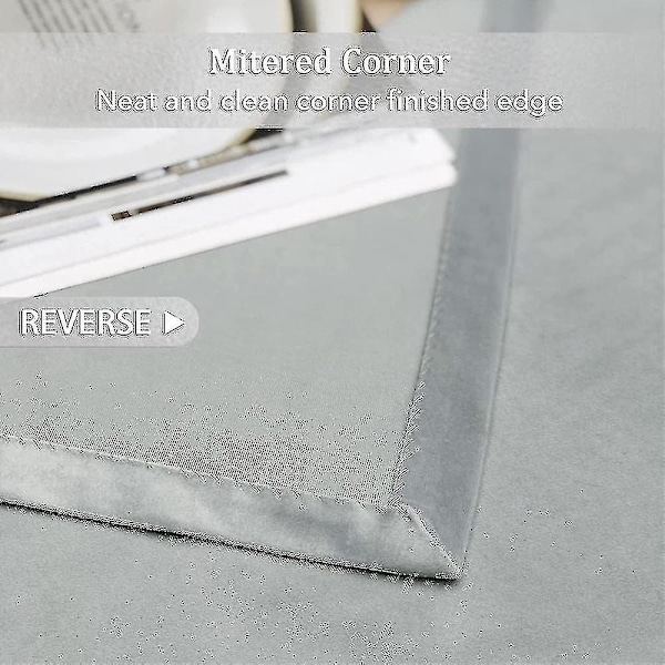 Luksuriøse termisk isolerte gardiner, tykke solide stuegardiner - Perfekt blendingsgardin Light Gray W 39x H 55 100cm*140cm