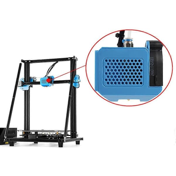 3D-printerekstrudere kompatible med CR-10 V2 Sterkt tilbehørssett med viftedyse - Perfekt