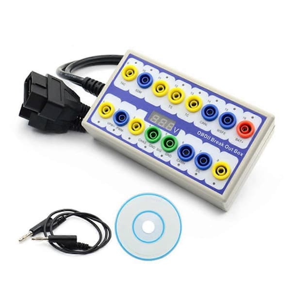 Auto Auton OBD2 Break Out Box OBD2 Breakout Box OBD OBDII Protokollan Ilmaisin Diagnostiikkaliitin Dete-Perfet