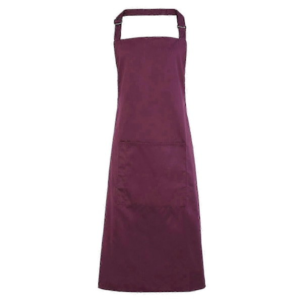 Premier Kvinners Fargerik Bib Forkle med Lommer/Overalls - Perfekt Aubergine
