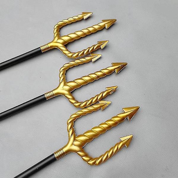 Dekorativ Trident Toy Christmas Trident Prop Trident Toy for Christmas Party (1stk, gull) - Perfet