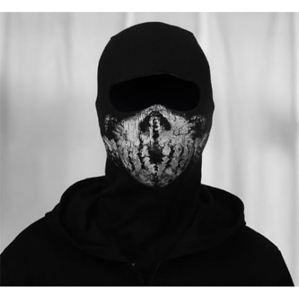 Balaclava med hodeskalle - Moto Mask for Call of Duty Fans - Farge: B - Perfet