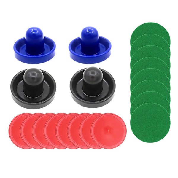 1 Set Mini Air Hockey Pushers och Air Hockey Puckar, Air Hockey Paddlar Slider Pusher Målvakter Ersättning för Air Hockey Bord-Perfekt Style B