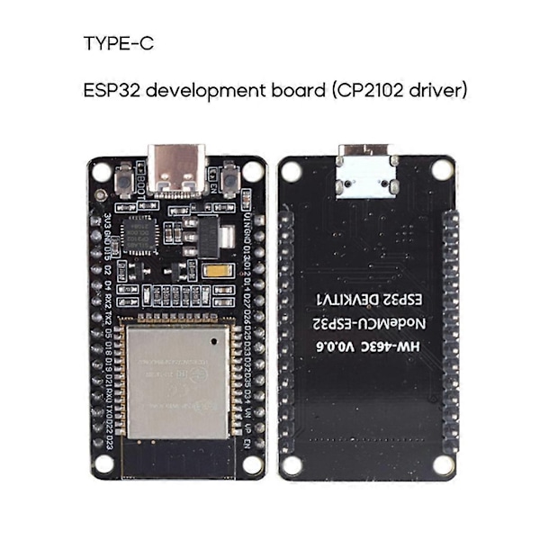 HW 463C ESP WROOM 32 Udviklingskort 2.4GHz WiFi Dual-core Mikrocontroller - Perfekt
