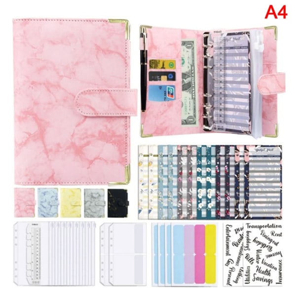 A6 Budget Binder Cash Konvolut Planner System Organizer med Bu - Perfet Style8 A4