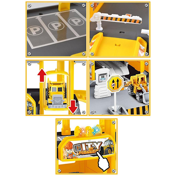 Nödfordonsleksaker City Brandstation Brandräddningstorn Byggset-Perfekt Fire protection (72pc)