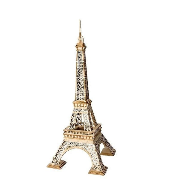 Rolife DIY 3D Tower Bridge Big Ben Berömd Byggnad Träpusselspel Enkel Montering Leksakspresent Lämplig för Barn Tonåringar Vuxna TG501 Paris Tower