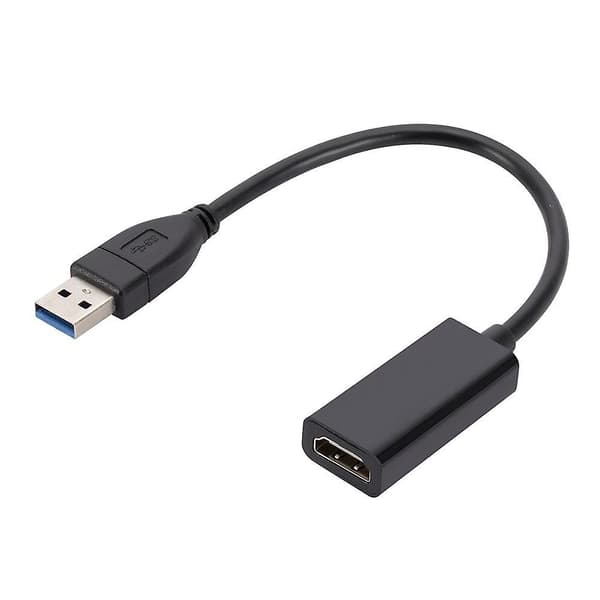 USB 3.0 til HDMI-kompatibel adapter HD 1080P USB til HDMI-konverter Thunderbolt ekstern lyd- og videoadapterkabel for bærbar PC MacBook-Perfet