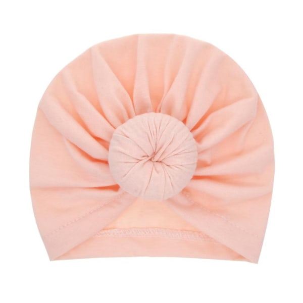 Søt turban med smultring flere farger stretchmateriale 0-2 år baby - Perfet orange one size