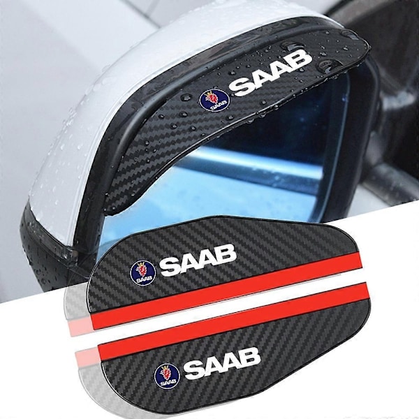 2 kpl Auton Takapesin Peilin Hiilikuitu Sateensuoja Saab 9-2X 9-3 9-5 9-7x 9-7 9-4x Auto-osat - Perfet