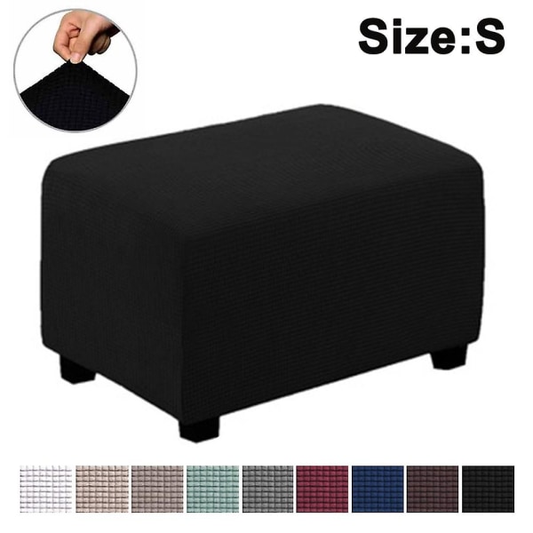 Stretch Ottoman Cover Jalkatuki Footstool Slipcover Puff Protector - Perfet