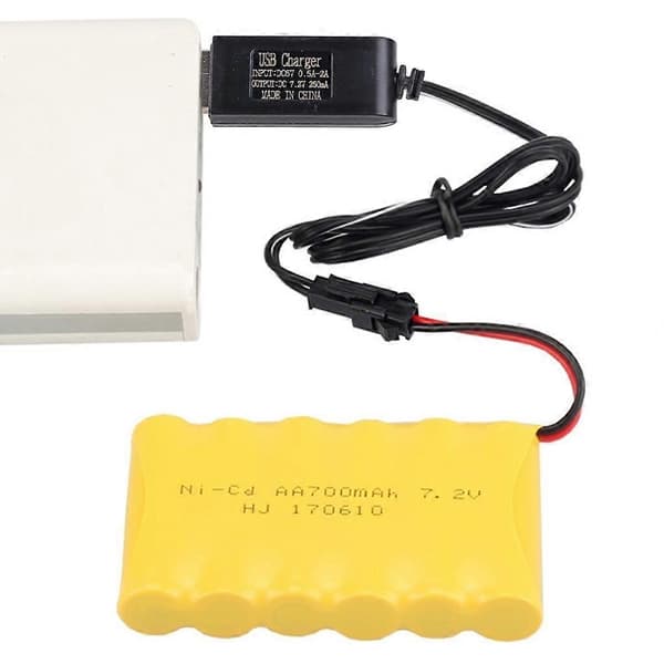 7.2V Ladekabel Fjernkontroll leketøy USB-ledning USB-lading Batterilader-Perfet
