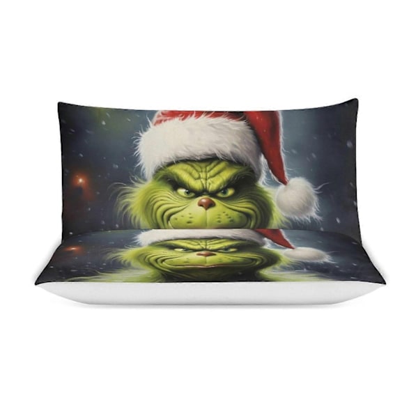 Grinch 3-delt sengesett Dynetrekksett Mykt Varmt og Komfortabelt Mykt Sengesett - Perfekt Double200x200cm