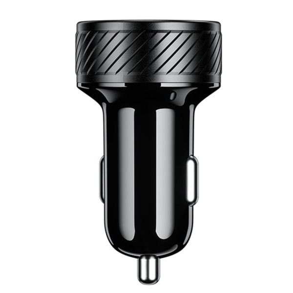 12V-24V Snabb Bil Laddare USB C Ström & Snabbladdning 3.0 USB Dubbel Port för Mobiltelefon GPS-Tablett DVR Mobil - Perfekt Black