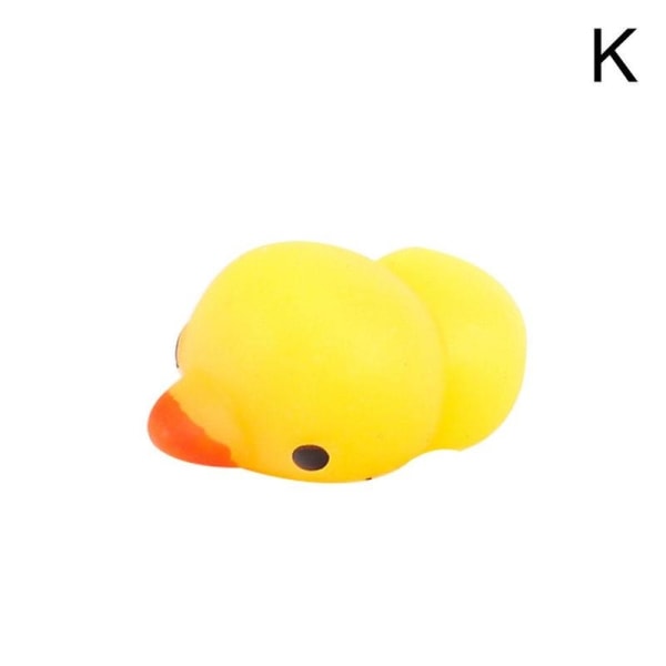 Cute Squishy Mochi Animal Stress Relief Toys Soft TPR Squeeze Pi - Perfet yellow Duck