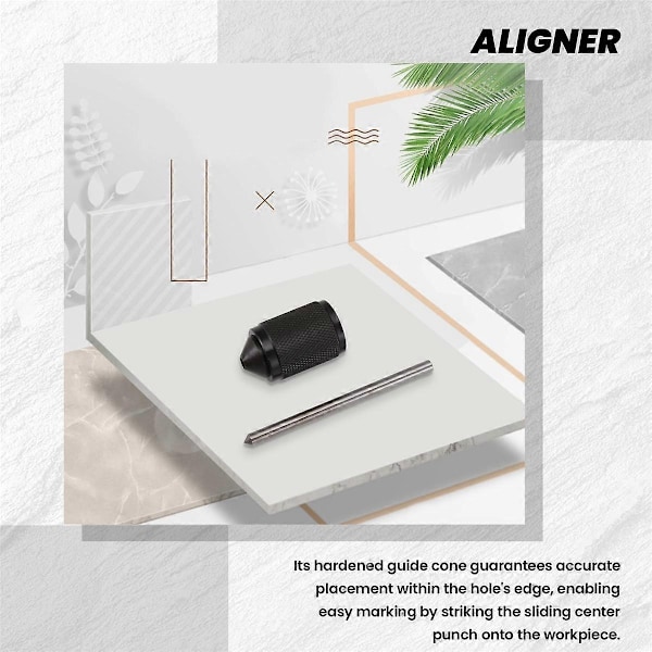 Universal Transfer Punch & Aligner Stor (3/8 tomme til 1 tomme) - Perfekt Small