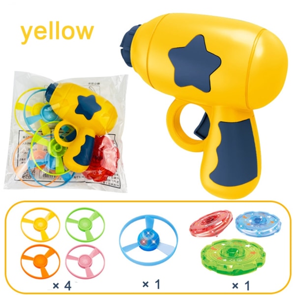 Flyvende tallerken til børn legetøj Gyroskop legetøj - Perfet yellow