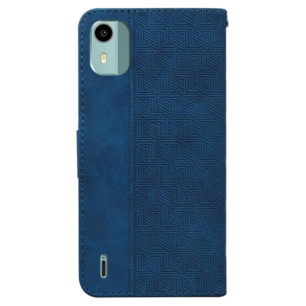 präglad phone case för Nokia C12 - Perfet Blue