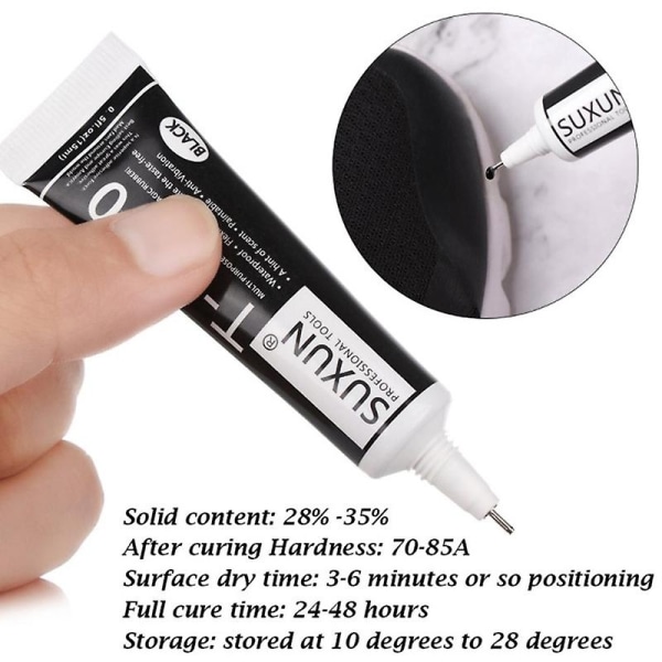 T7000 Black Lim Soft Mobiltelefon Vedlikeholdslim LCD-ramme Sprekkforseglingslim - Perfet