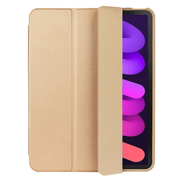 Læder Tablet Case Kompatibel med iPad mini 6 - Perfekt Gold