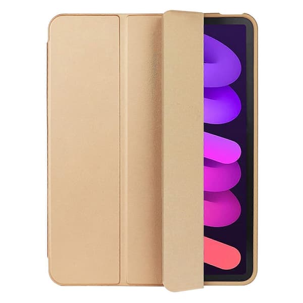 Läder Tablet Fodral Kompatibelt med iPad mini 6-Perfet Gold