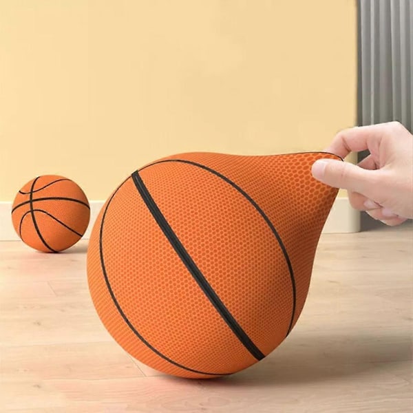 Handleshh Tyst Skum Basketboll Dribbling inomhus Tyst Basketboll - Perfekt Orange 21cm