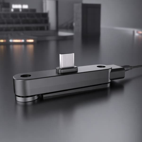 240W hurtigladende telefonholder, Type-C-grensesnitt, slitesterk ABS-ramme silver