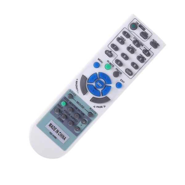 Vaihtokaukosäädin sopii NEC-projektorille RD-448E V260X+ V300X+ V260 RD-443E LT180+ Projektorin kaukosäädin White- Perfet