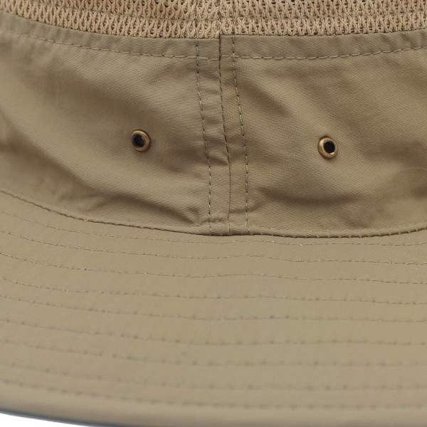Solhatt för män UPF 50+ Bred brättad Bucket Hat Vindtät Fiskehatt Khaki - Perfet