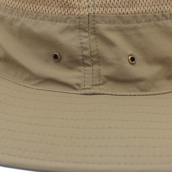 Solhatt for menn UPF 50+ Bøttehatt med bred brem Vindtett fiskehatt Khaki - Perfet